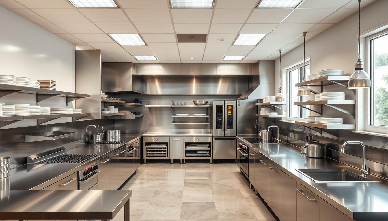 Optimal commercial kitchen layout