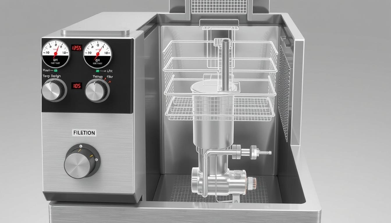 fryer temperature control and filtration