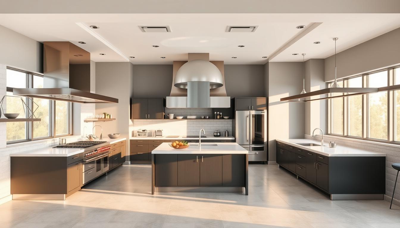 modern commercial kitchen design