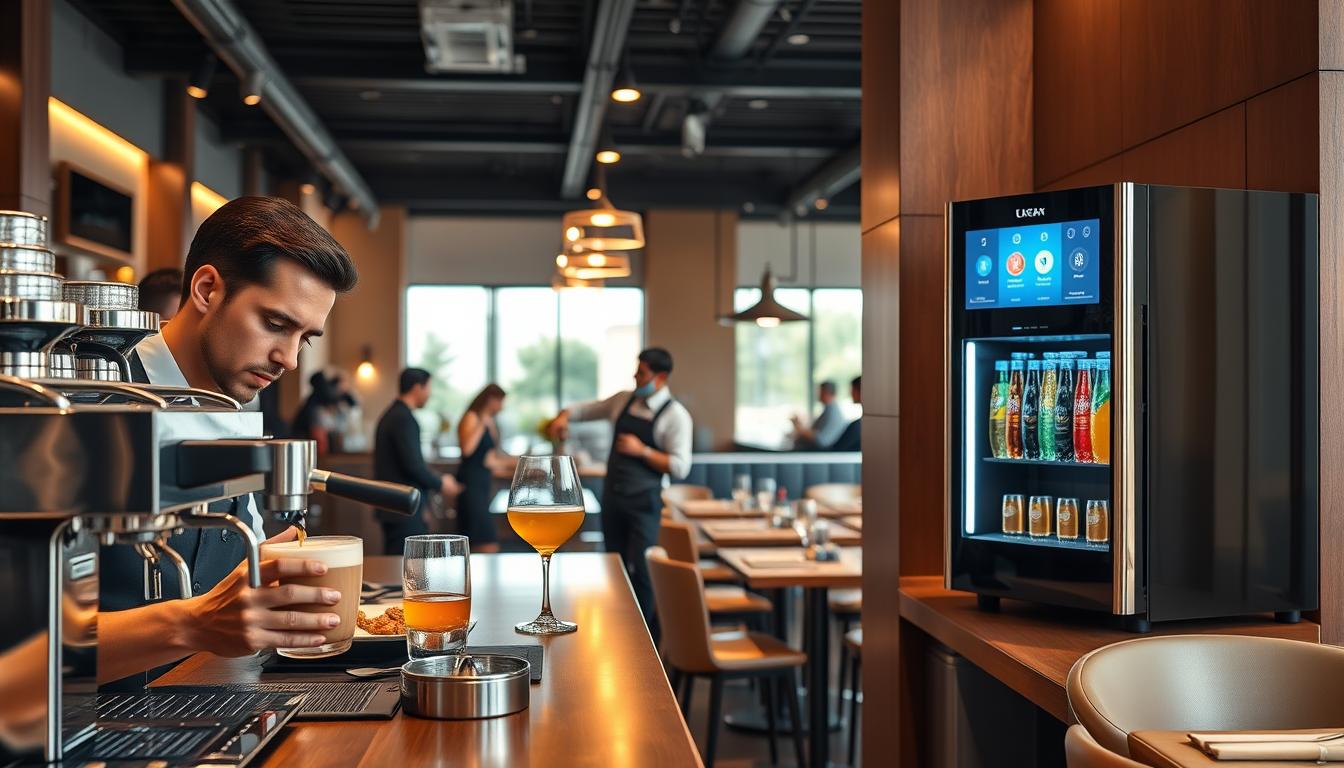 Beverage equipment enhancing restaurant service