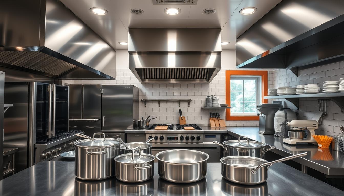 Kitchen equipment setup