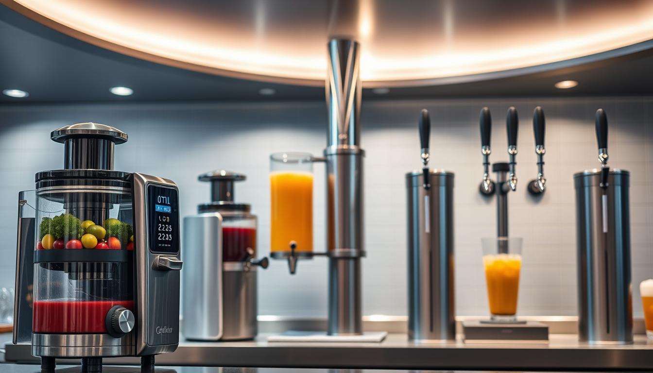 State-of-the-art beverage dispensers and juicers