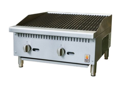 HZ-CB24-M.jpg Hot Zone Countertop Gas Charbroiler HZ CB24-M - Image 1