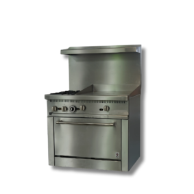 Hot Zone Gas Range with Built-In Convection Oven 36"w/24" Griddle top HZ CR36-24MG