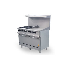 Hot Zone Gas Range with Built-In Convection Oven 48"w/24" HZ CR48-24MG