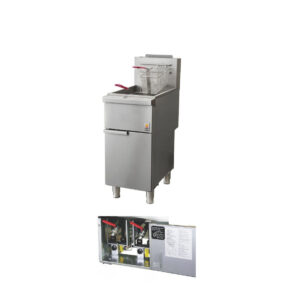 Hot Zone Gas Fryer -Double tank HZ F4D-NG