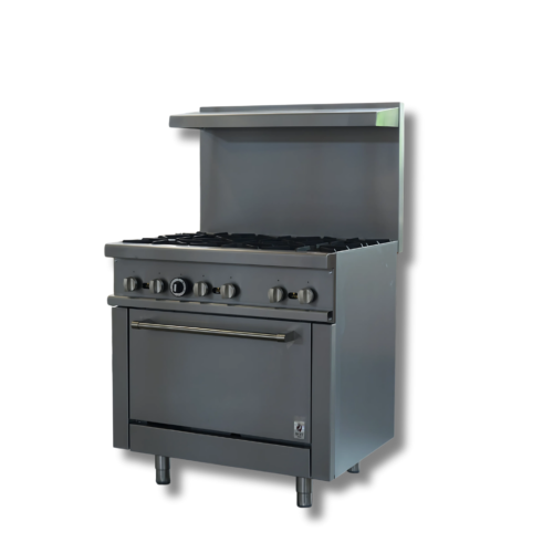 Hot Zone 36″ Gas Range 6 Burners HZ R36 - Image 1