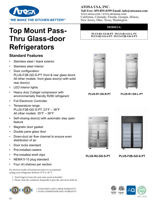 SPEC SHEET