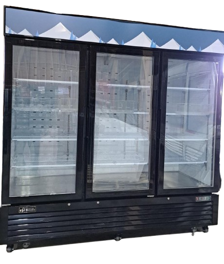Used EFI C3-82GDVC 82" Three Glass Door Refrigerator – Certified Pre-Owned, 3 Years Old