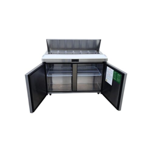 Used Atosa MSF8302GR 48" 2-Door Refrigerated Prep Table – Certified Pre-Owned, 2 Years Old