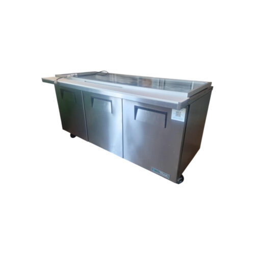 Used True TSSU-72-30M-B-ST-HC 72" 3-Door Mega Top Prep Table – Certified Pre-Owned