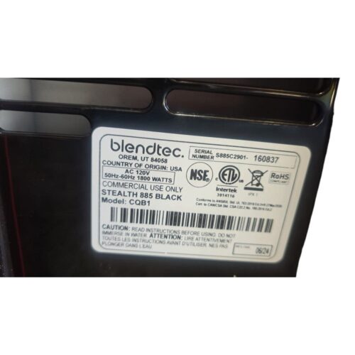 Used Blendtec Stealth 885 Commercial Blender with Sound Enclosure – Certified Pre-Owned
