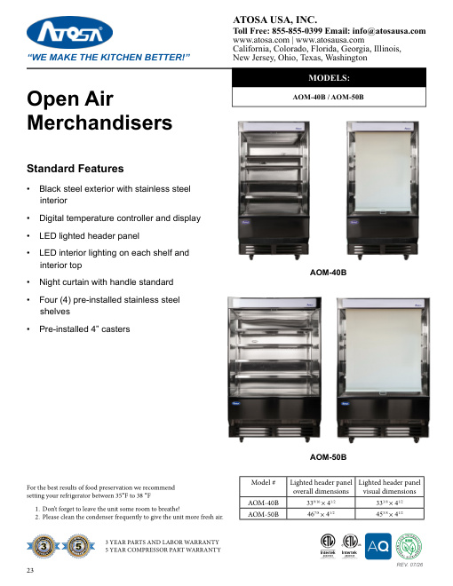SPEC SHEET