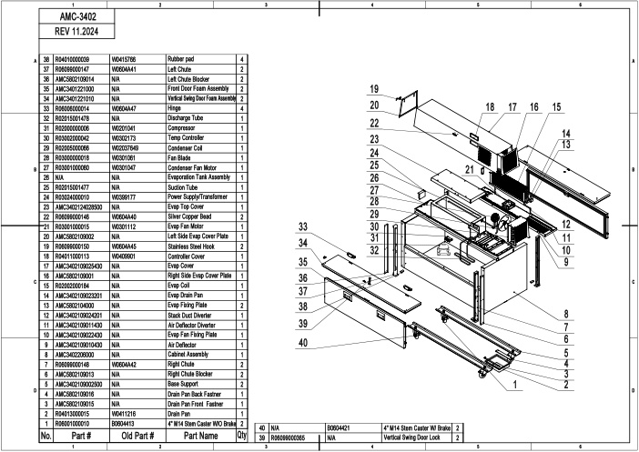 PARTS BREAKDOWN