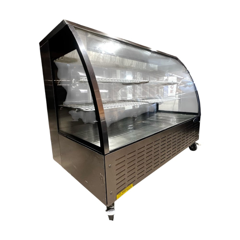 Used Kool-It KDG-60 59" Curved Glass Refrigerated Display Case – Certified Pre-Owned