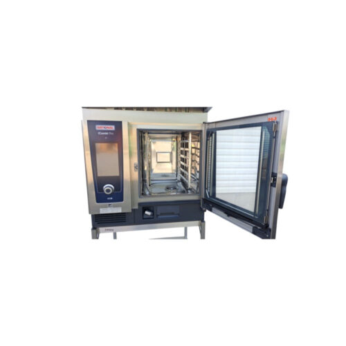 Used Rational iCombi Pro 6-Half Combi Oven with Hood & Stand – Certified Pre-Owned, 2 Years Old