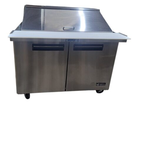 Used EFI CMDR2-48VC 48" 2-Door Mega Top Prep Table – Certified Pre-Owned