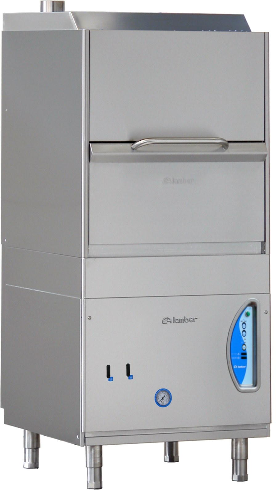 Lamber P700EKDPS Pot and Pan Washer – 3 Phase, 25.2" x 26.4" Rack, Drain Pump