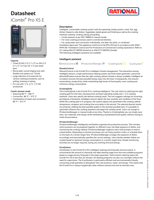 SPEC SHEET