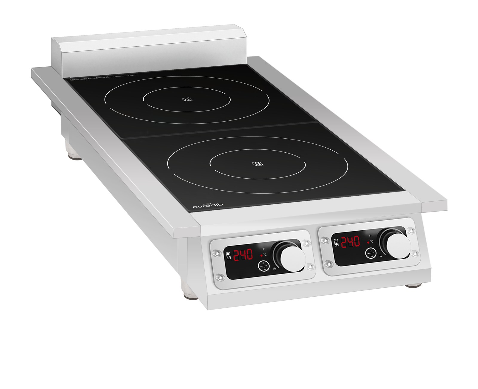 Eurodib CCI2351PH Commercial Induction Cooktop – 2 Zones, 3.5 kW Each, 240 V