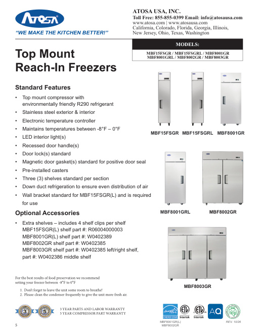 SPEC SHEET