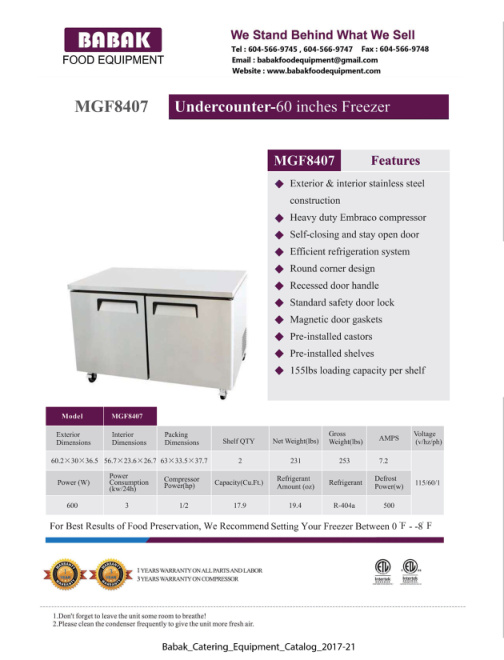 SPEC SHEET