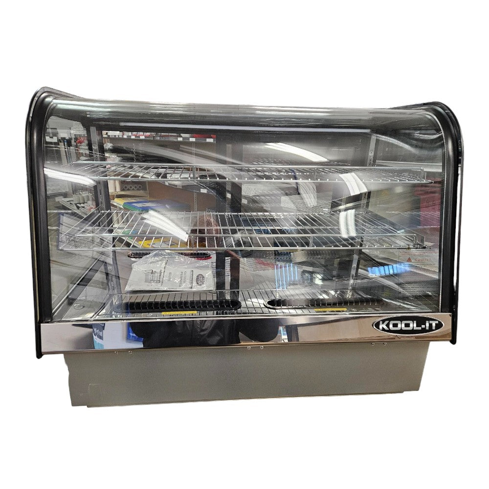Used Kool-It KCD-36 Curved Glass Refrigerated Deli Case – Pre-Owned, Less Than 2 Years Old