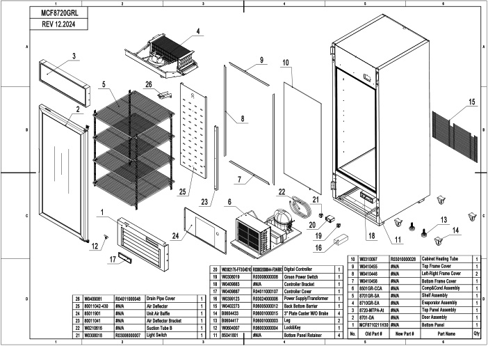 PARTS BREAKDOWN