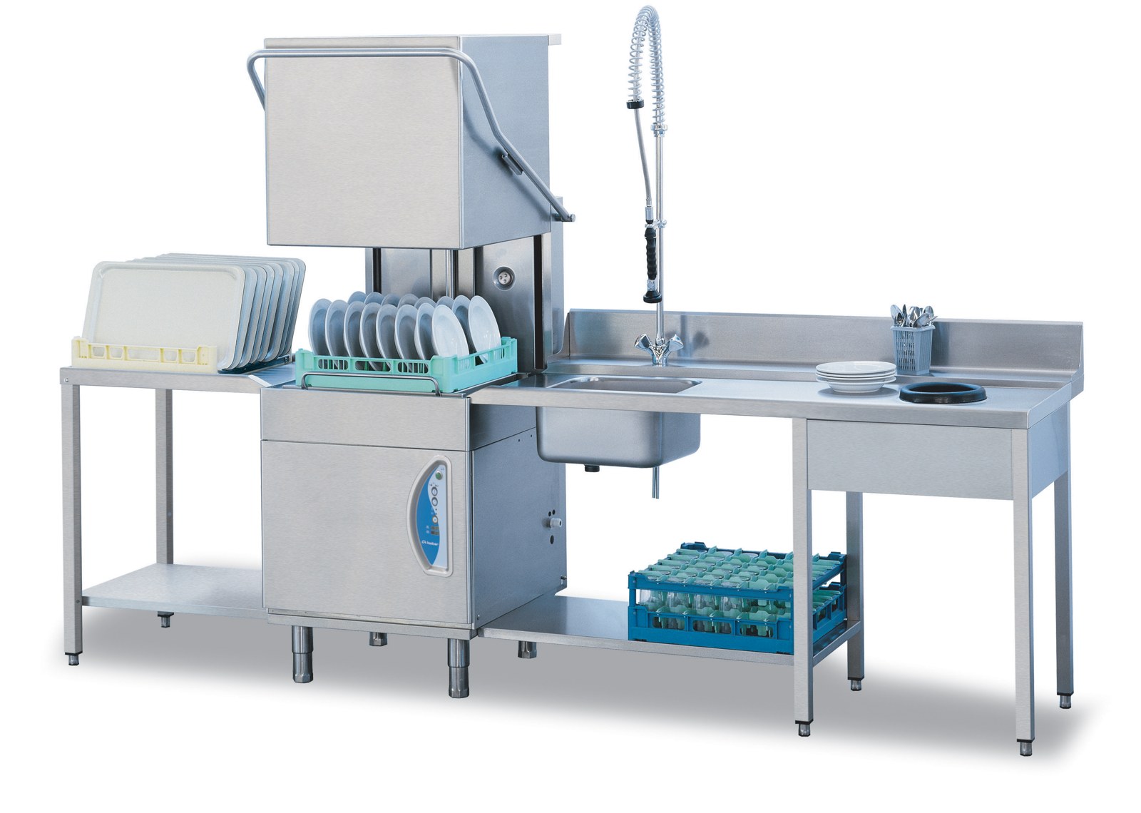 Lamber L21EKDPS Pass-Through Dishwasher – Drain Pump, 30 Racks/Hour