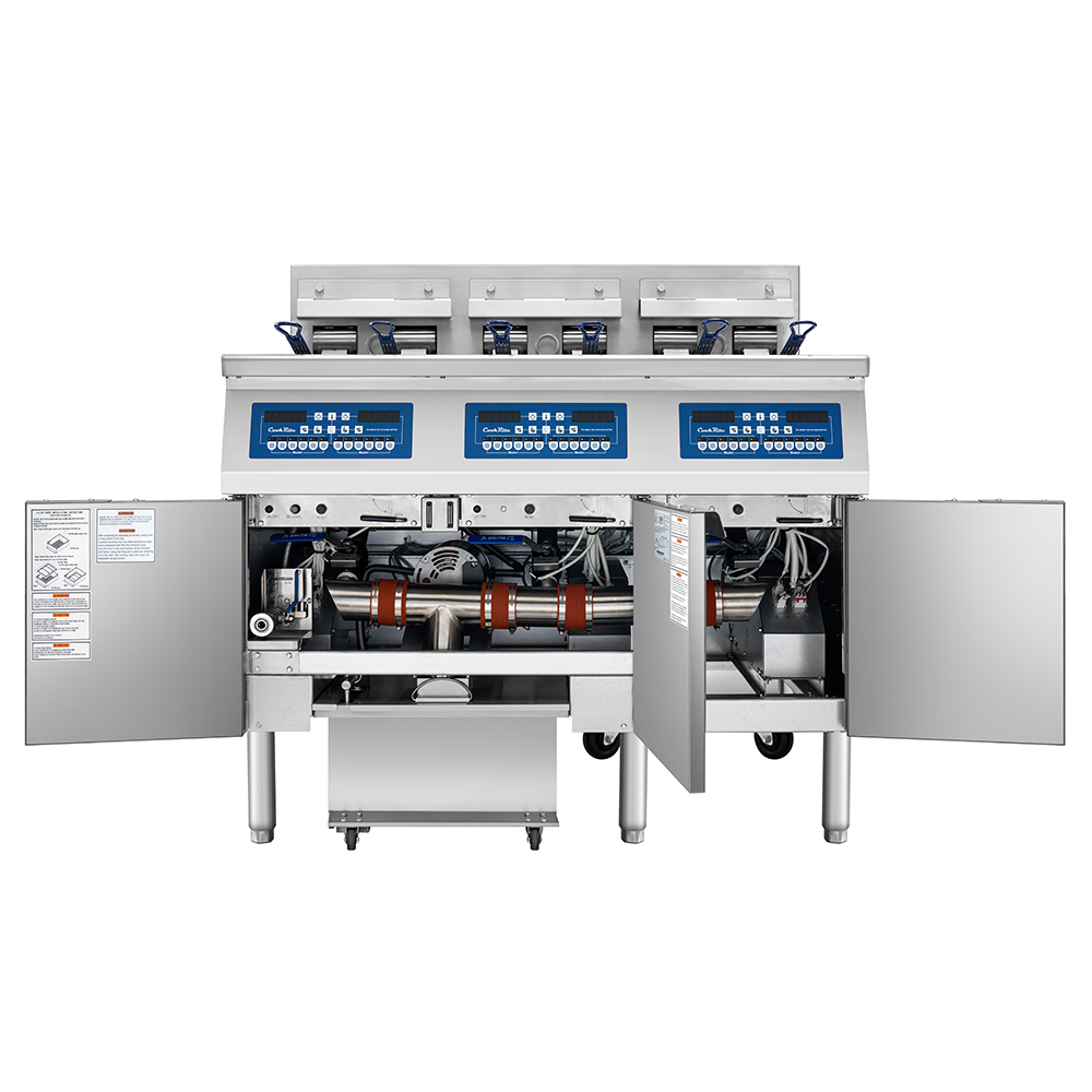 Atosa AEFF-50-3 Electric Fryer Batteries With Built-In Filtration