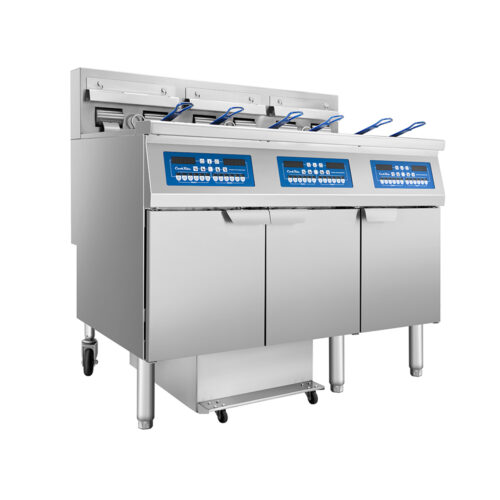 Atosa AEFF-50-3 Electric Fryer Batteries With Built-In Filtration