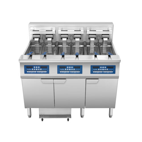 Atosa AEFF-50-3 Electric Fryer Batteries With Built-In Filtration