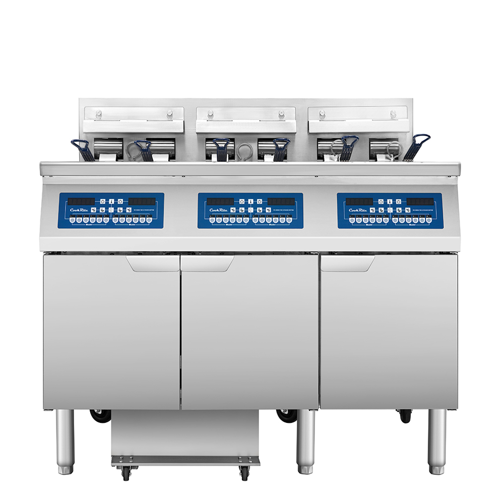 Atosa AEFF-50-3T Electric Fryer Batteries With Built-In Filtration