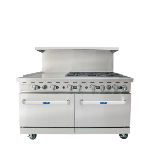 Atosa AGR-24G6B 60″ Gas Range with 24″ Griddle & Six (6) Open Burners