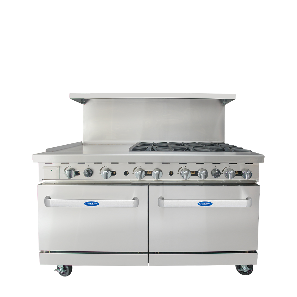 Atosa AGR-24G6B 60″ Gas Range with 24″ Griddle & Six (6) Open Burners