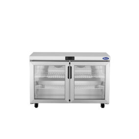 Atosa AUR48GD Glass Door Undercounter Refrigerator
