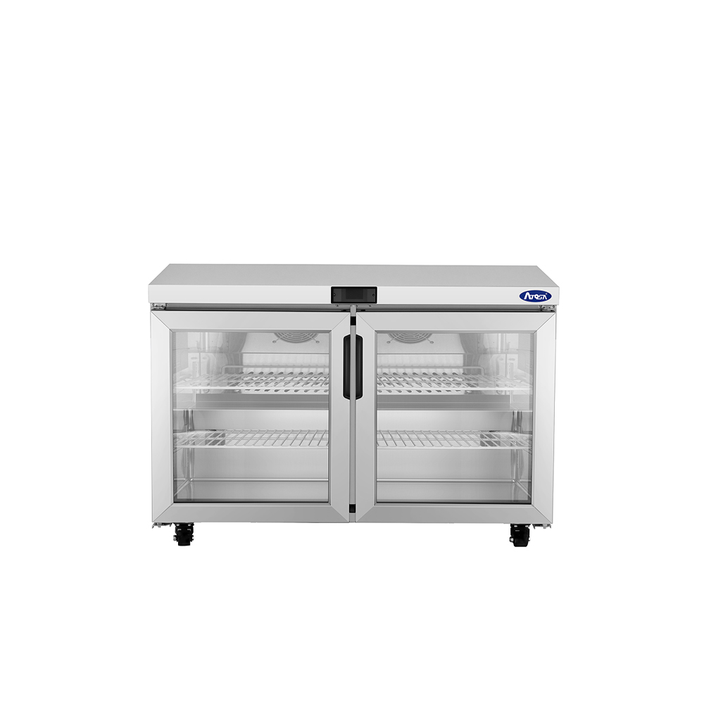 Atosa AUR48GD Glass Door Undercounter Refrigerator