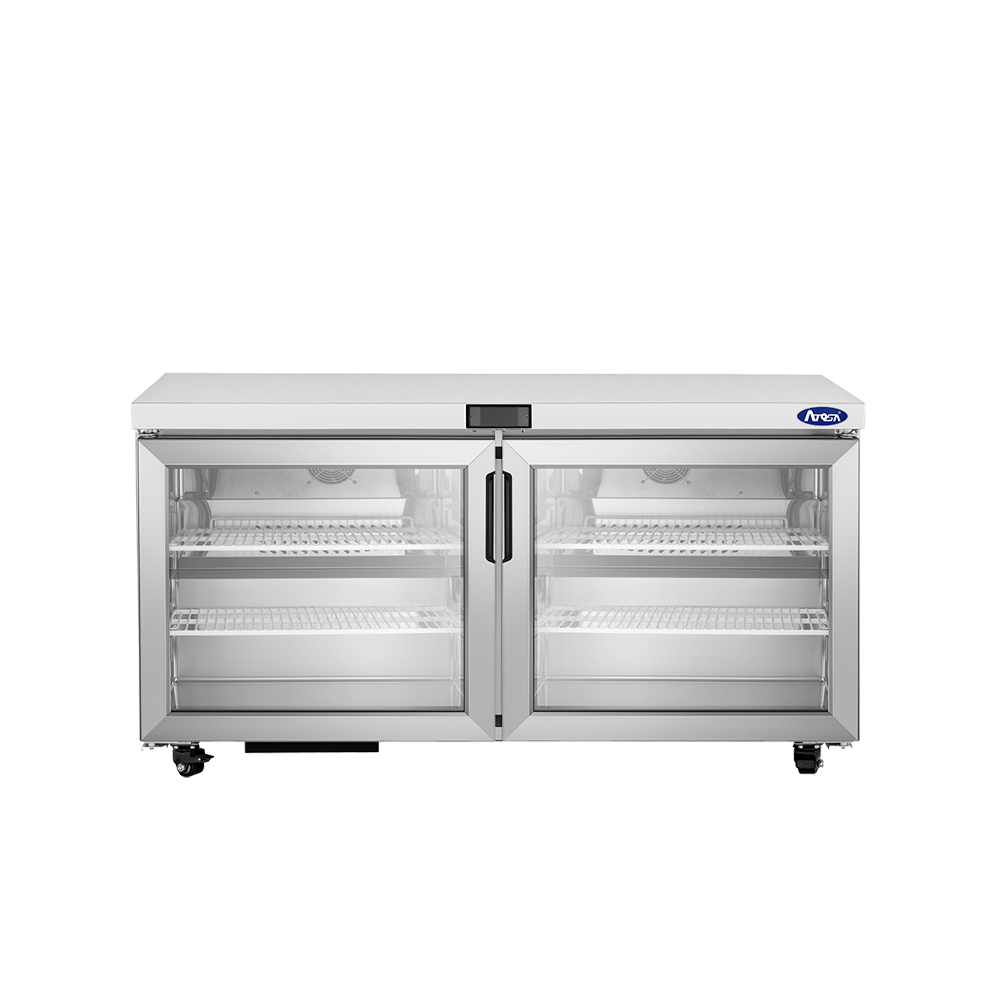 Atosa AUR60GD Glass Door Undercounter Refrigerator