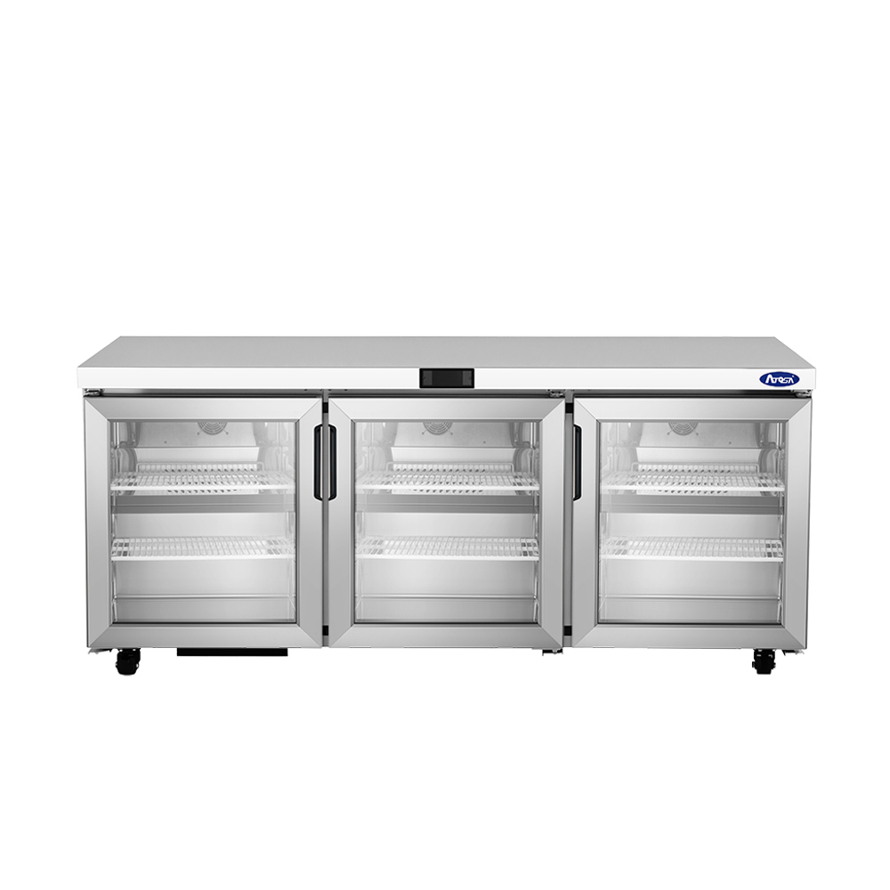 Atosa AUR72GD Glass Door Undercounter Refrigerator