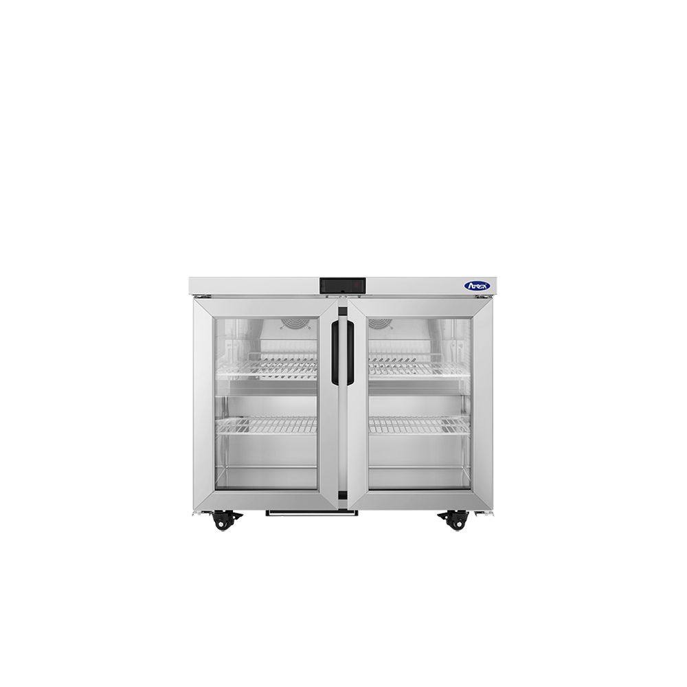 Atosa AUF36GD Glass Door Undercounter Freezer