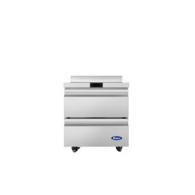 Atosa AWR27D2 Worktop Refrigerator with Drawers & Backsplash