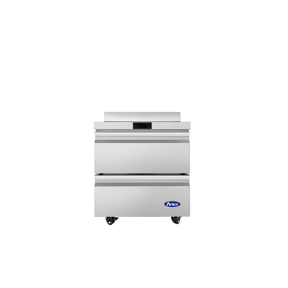 Atosa AWF27D2 Worktop Freezer with Drawers & Backsplash