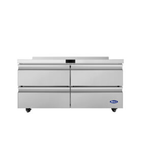 Atosa AWR60D4 Worktop Refrigerator with Drawers & Backsplash