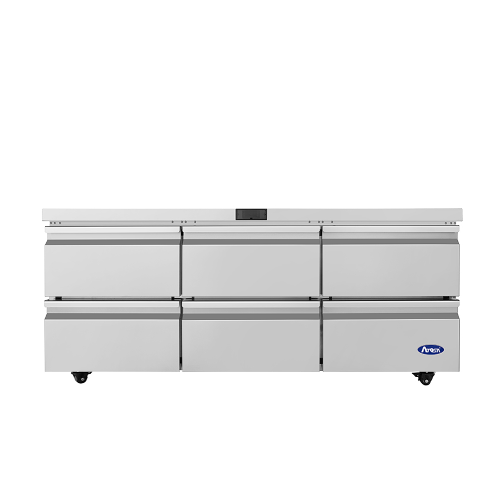 Atosa AUR72D6 Undercounter Refrigerator with Drawers