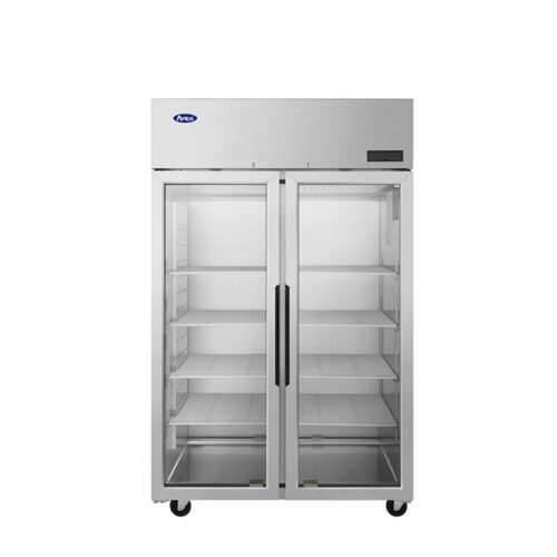Atosa PLUS-R2-GS-S-PT Top Mount Pass-Thru Glass-door Refrigerators
