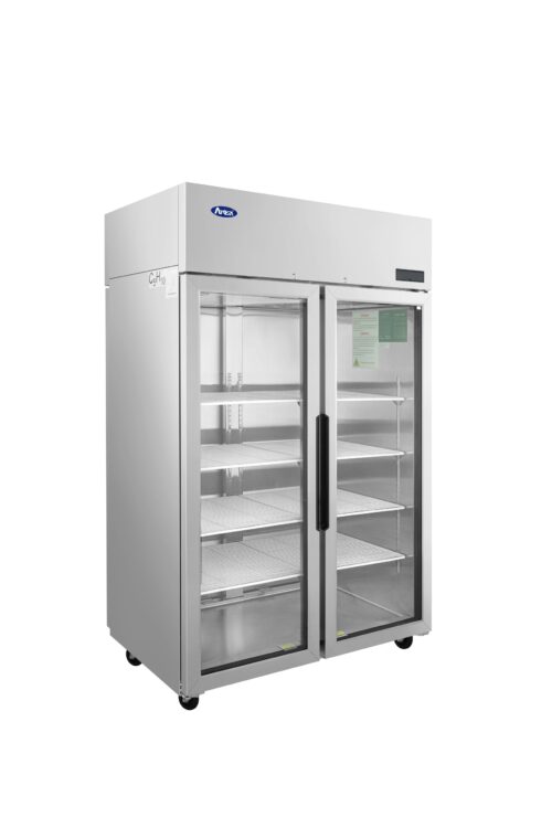Atosa PLUS-R2-GS-S-PT Top Mount Pass-Thru Glass-door Refrigerators