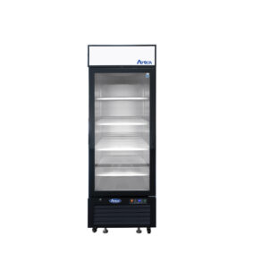 Atosa MCF8722GRL Black Cabinet One (1) Glass Door Merchandiser Cooler