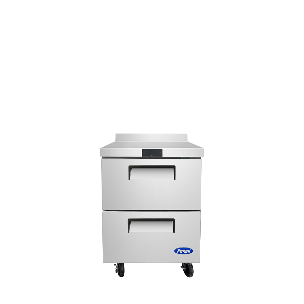 Atosa MGF8423GR 27″ Worktop Refrigerator with Drawers & Backsplash