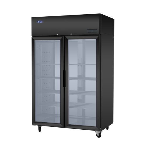 Atosa PLUS-F2B-GD-S-PT Top Mount Pass-Thru Glass-door Refrigerator