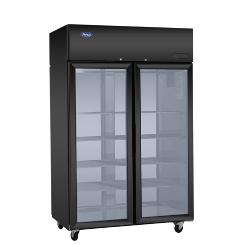 Atosa PLUS-F2B-GD-S-PT Top Mount Pass-Thru Glass-door Refrigerator